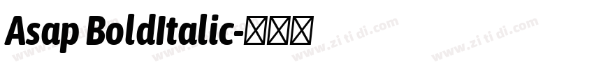 Asap BoldItalic字体转换